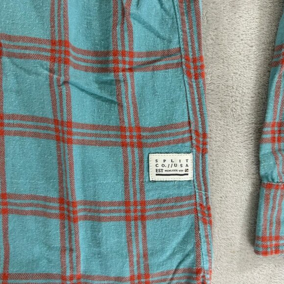 Split T-Shirt Male L Blue Long Sleeve Island Zone - Picture 3 of 9